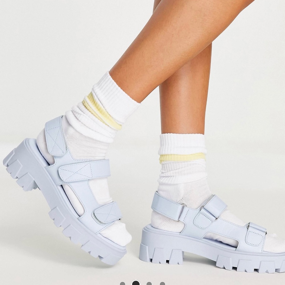 Asos Daicy light blue strappy sandals